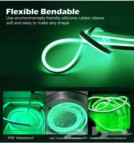 نيون فلكس ليد 12 فولت Ip65 neon flex led 5m 12v 3