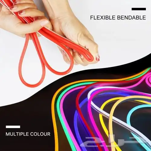 نيون فلكس ليد 12 فولت Ip65 neon flex led 5m 12v 18