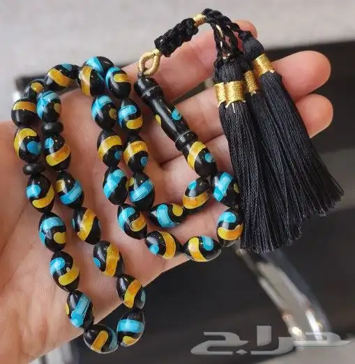 سبحة خشب الكوك المطعم 0