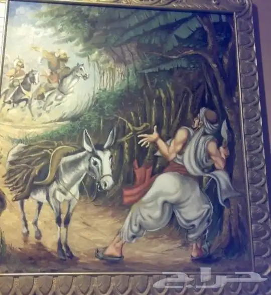 لوحات فنيه مرسومه من التراث العربي بالألوان الزيتية 1