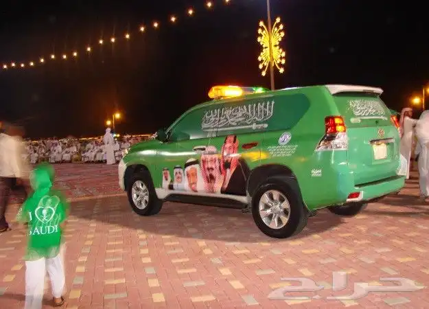 طباعة وتركيب ستيكرات وأعلام للسيارات اليوم الوطني السعودي 93 6