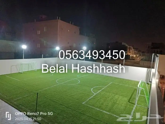 تخطيط ملاعب كرة القدم وملاعب الاطفال تخطيط يدوي 13