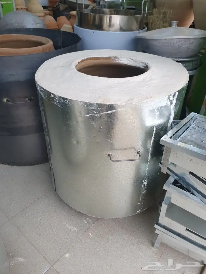 تنور خبز فخار غاز وحطب برميل التميس والملوح الميفا طين 10