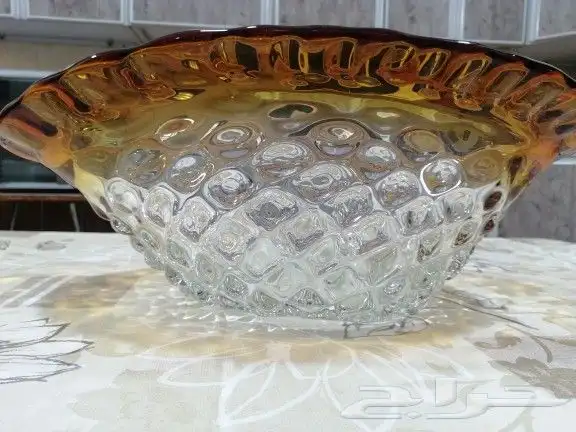 صحن زجاج للحلويات 1