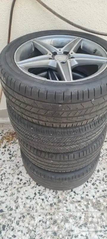 جنط مرسيدس نجمة 18 نظيف اصلي 0