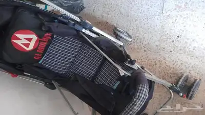 عربيه اطفال وكرسي اطفال لنوم صحن مروش اطفال جديد لون احمر 5
