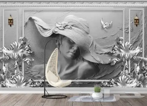 ورق جدران 3D ديكورات عامه واصباغ 8