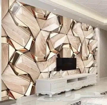 ورق جدران 3D اصباغ ديكورات عامه 5