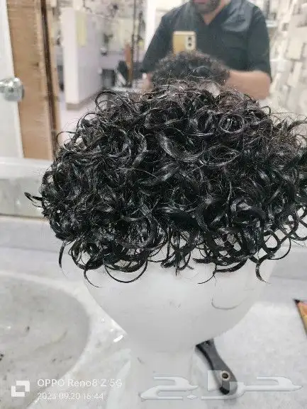 تركيب باروكات شعر رجالي طبيعي لزق وكليبسات بايدي مختص 26