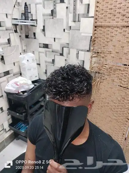 تركيب باروكات شعر رجالي طبيعي لزق وكليبسات بايدي مختص 27