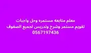 معلم رياضيات وفيزياء وقدرات عربي ولغات 1