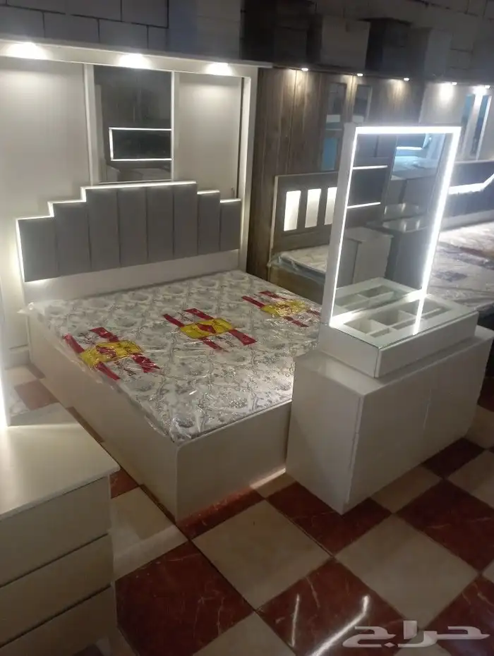 غرف نوم مزدوجة كامل 7 قطع جاهز 0