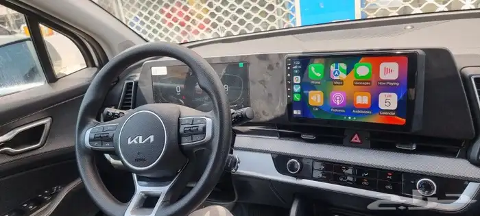 شاشة كيا سبورتاج 2023 ابل كار بلاي مع كامره خلفيه 1