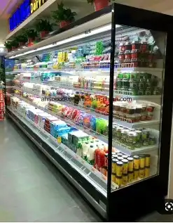 ثلاجة عرض مكشوف سوبر ماركة تفصيل 4