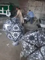 اعمدة أنارة ديكوري مخروطي 7