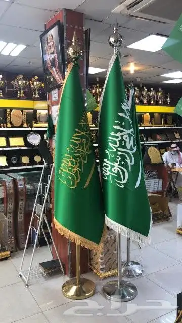 علم مكتبي علم مجلس علم السعودية علم سياره تفصيل خاص 0
