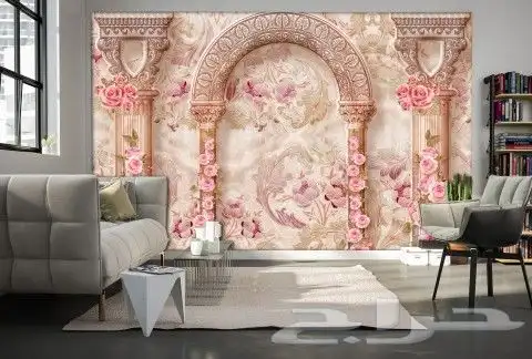 ورق جدران 3D ديكورات عامه  اصباغ 8