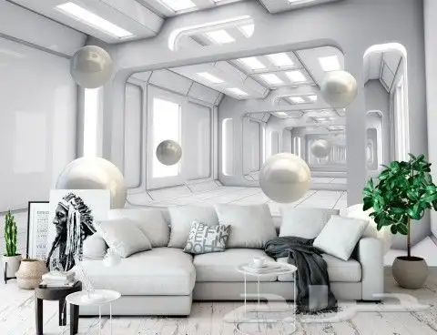 ورق جدران 3D ديكورات عامه  اصباغ 9
