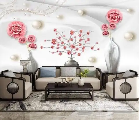 ورق جدران 3D ديكورات عامه  اصباغ 4