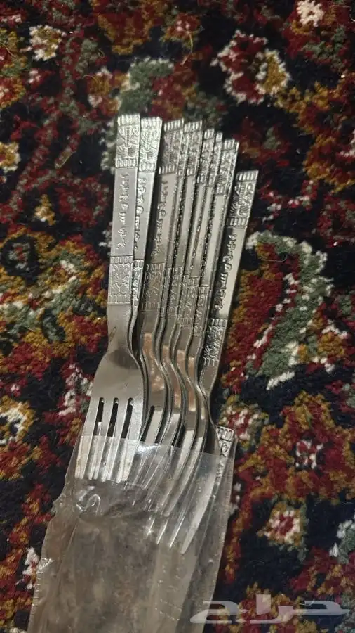 طقم ملاعق شوكة قديمة 0