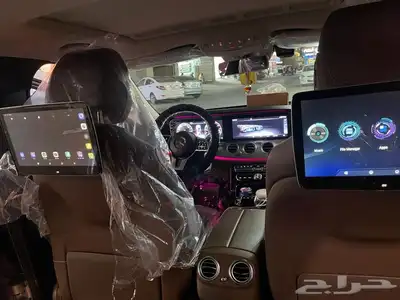 شاشات خلفيه مرسيدس2017- S500 بنظام الاندرويد 7