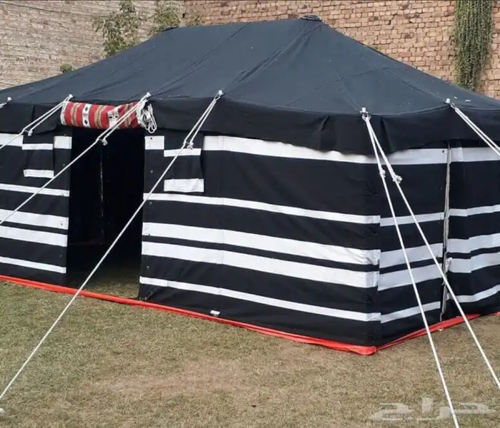 لبيع خيام باكستانية ثلاثة غاط شكل بيت الشعر الاسود 0