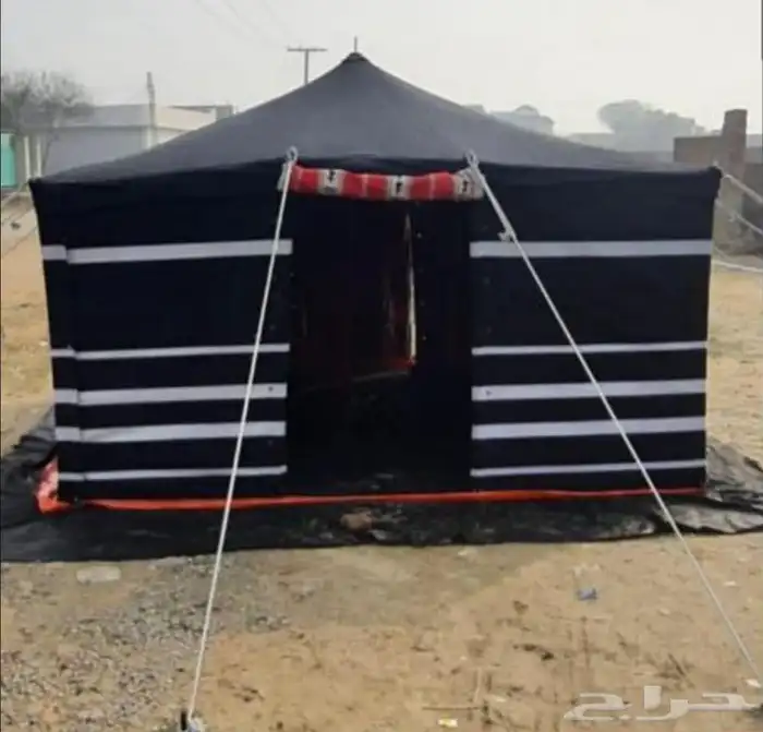 لبيع خيام باكستانية ثلاثة غاط شكل بيت الشعر الاسود 3