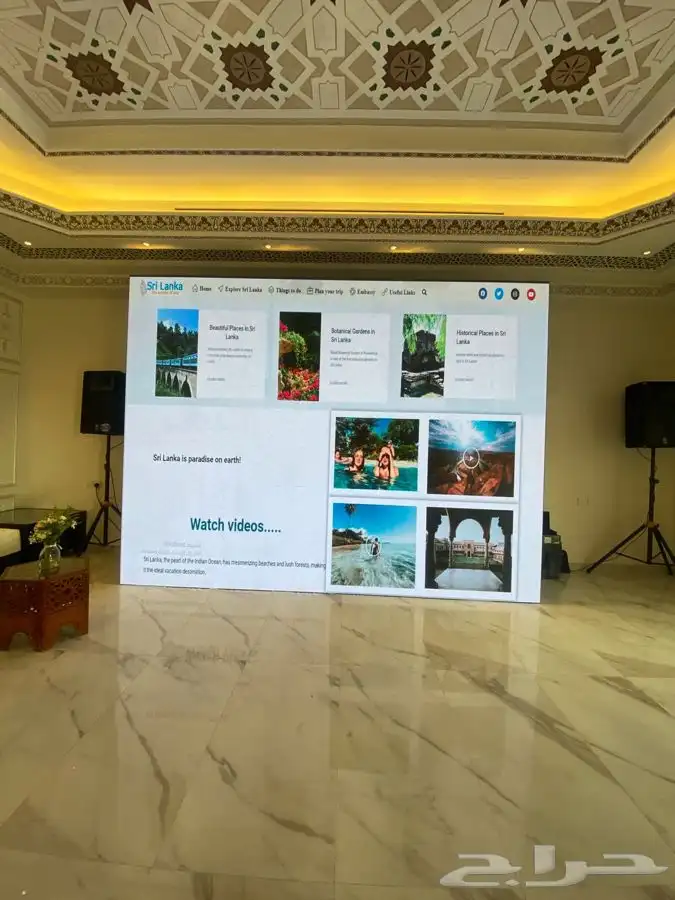 والاضاءت الاحترافية تاجير شاشات التلفزيون العملاقة LED 0