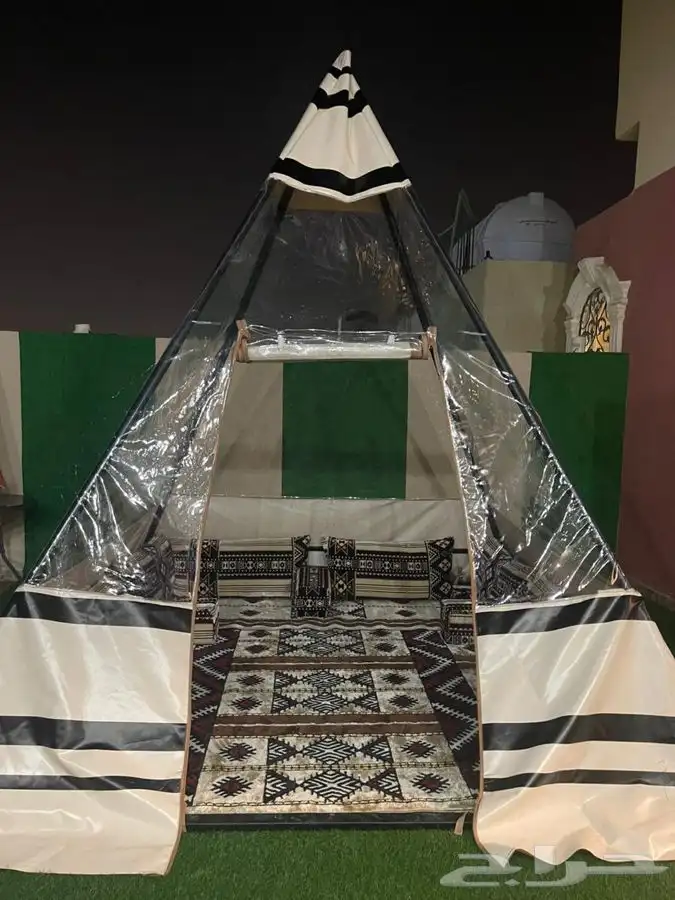 خيمة الهرمية المنزلية خيام مقاهي وكوفيهات 2