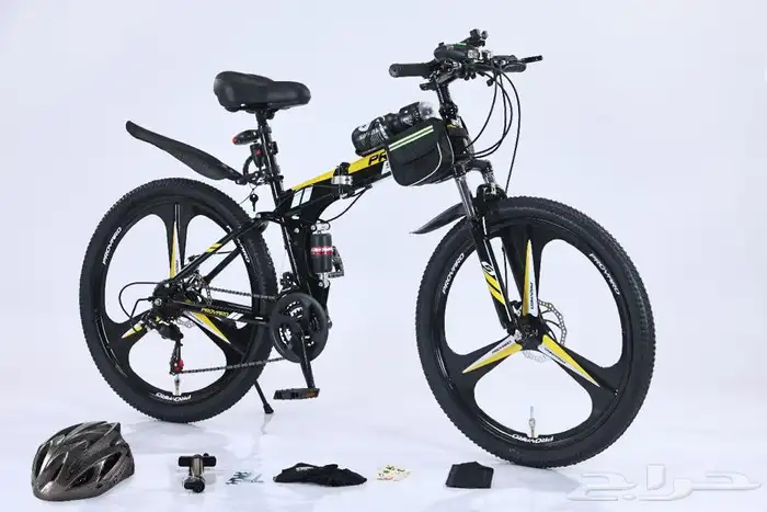 سيكل قابل للطي جنط نجمه بثلاث مراوح ب698 ومعه 15 هديه 9