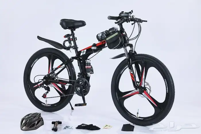 سيكل قابل للطي جنط نجمه بثلاث مراوح ب698 ومعه 15 هديه 3