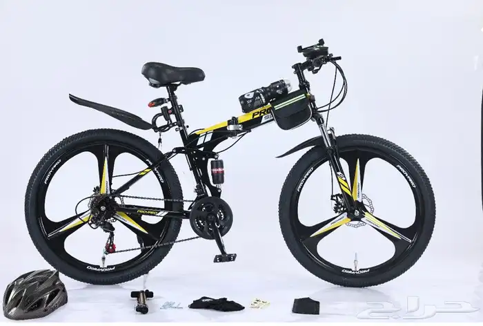 سيكل قابل للطي جنط نجمه بثلاث مراوح ب698 ومعه 15 هديه 8