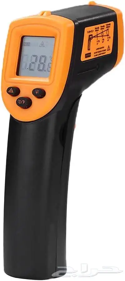 ميزان حرارة صناعي محمول باليد بدون تلامس بشاشة LCD 0