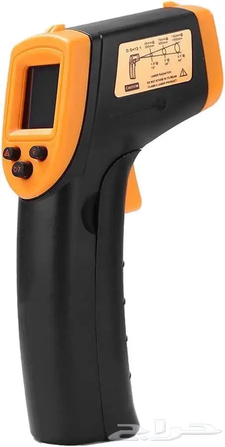 ميزان حرارة صناعي محمول باليد بدون تلامس بشاشة LCD 3