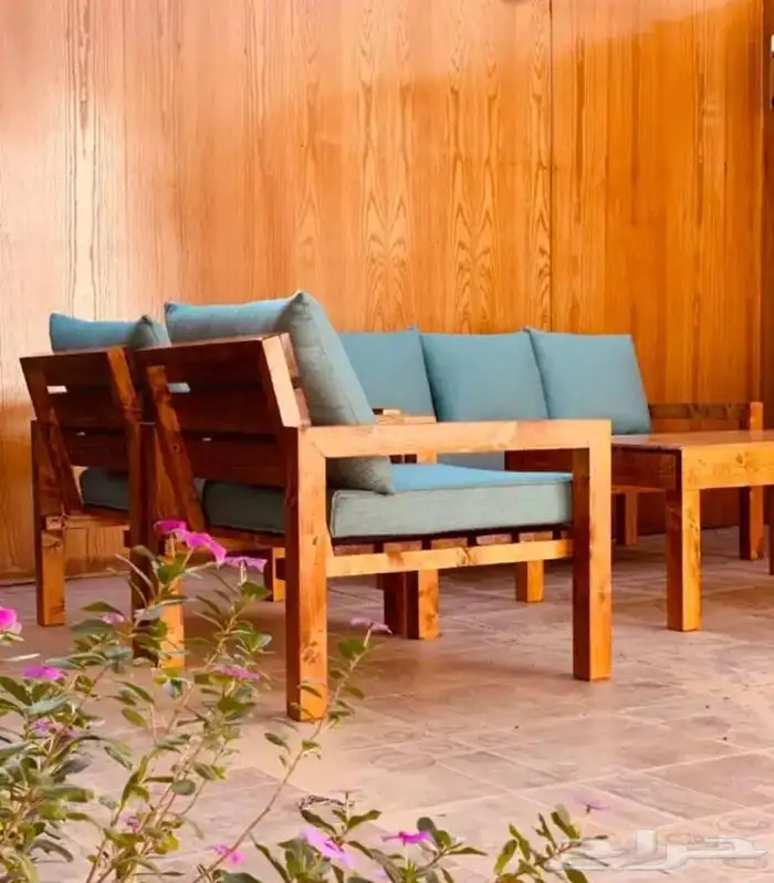 جلسات الخارجية حديدة وخشبة 1