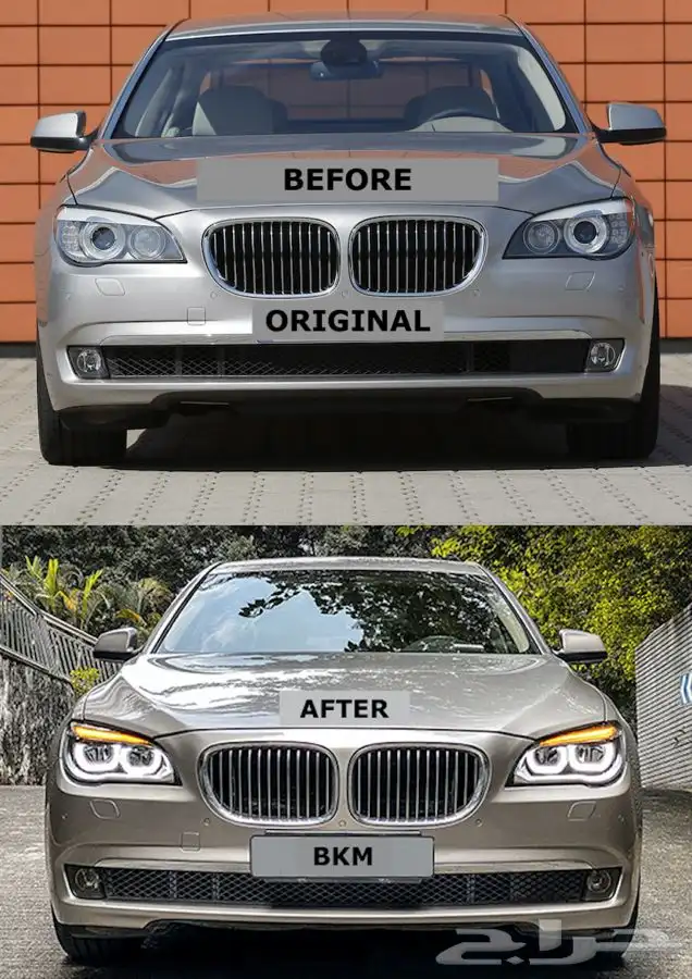 شمعات BMW F01 تحويل الى شكل 2015 الشمعات المربعة FULL LED 4