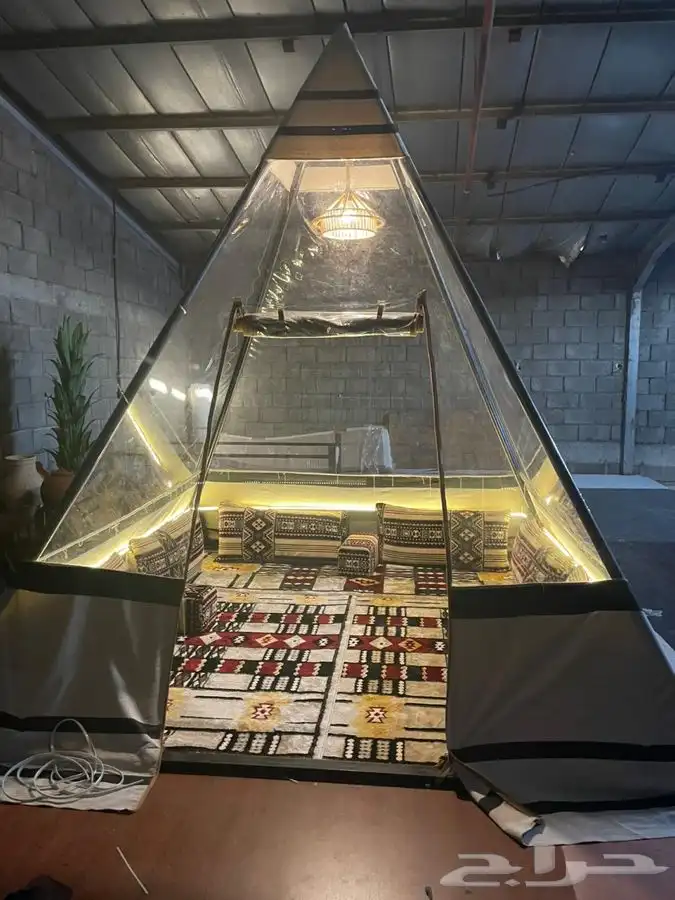 خيمة هرمية خيام شفاف خيام مطرية 2