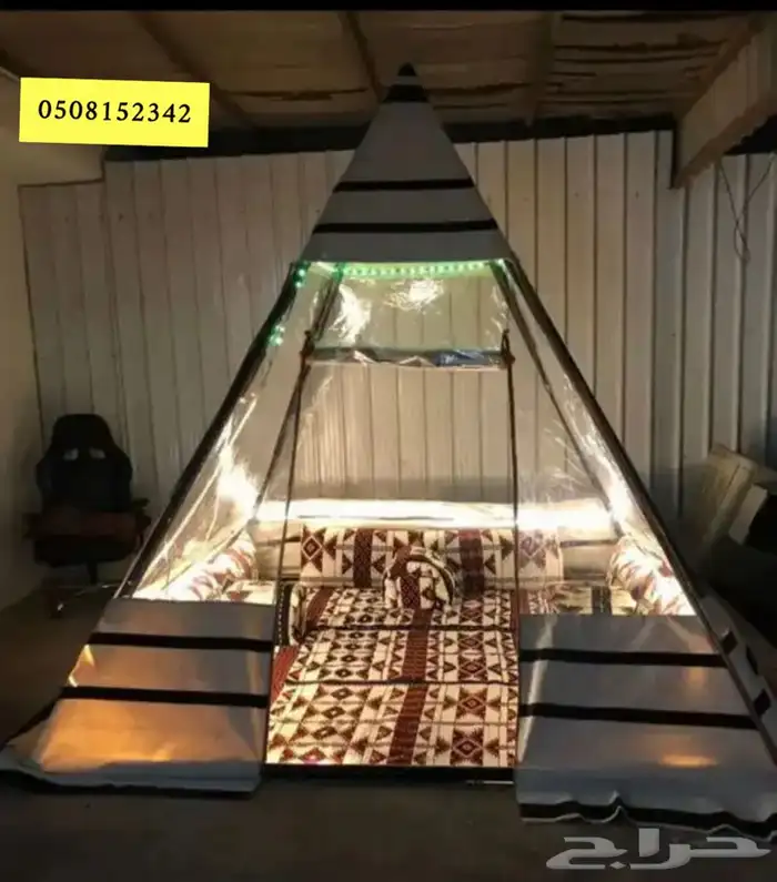 خيمة هرمية خيام شفاف خيام مطرية 5