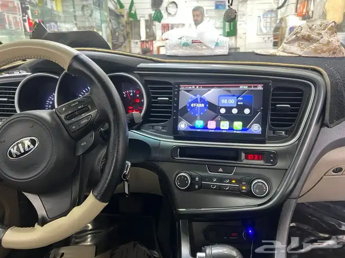 تركيب شاشه كيا ابتيما 2015 محل النجم الذهبي لا زينه 7