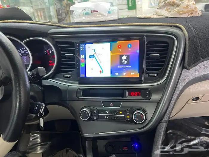 تركيب شاشه كيا ابتيما 2015 محل النجم الذهبي لا زينه 1