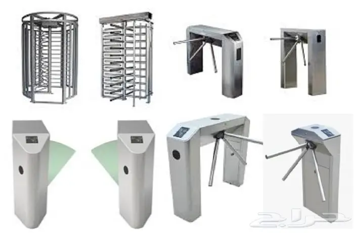 بوابات امنية الكترونية لدخول الموظفين والاشخاص المسموح لهم 0