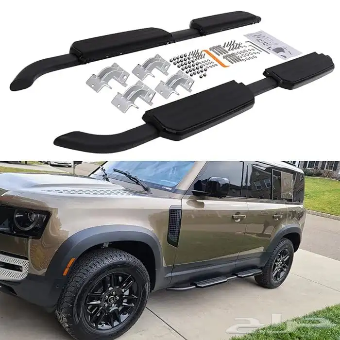 مخارج شكمان لاندروفر ديفندر V8 _غطاء سبير اسود _اكسسوارات X 8
