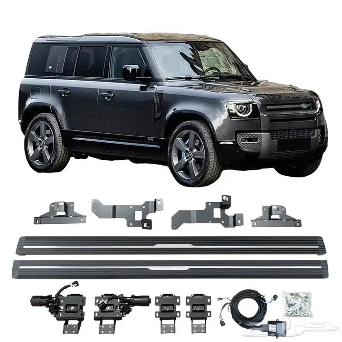 مخارج شكمان لاندروفر ديفندر V8 _غطاء سبير اسود _اكسسوارات X 14