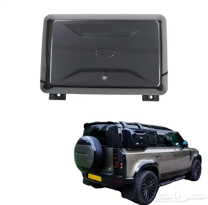 مخارج شكمان لاندروفر ديفندر V8 _غطاء سبير اسود _اكسسوارات X 18