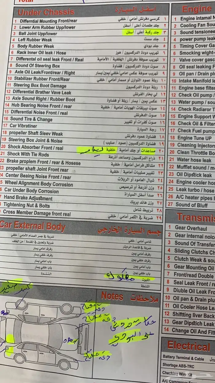 فحص سيارات بالشرقية جميع الانواع 1