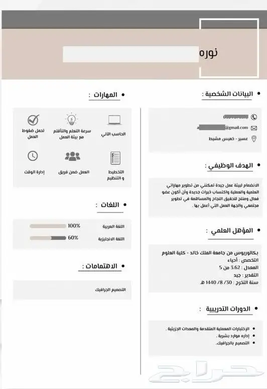 تصميم سيرة ذاتية احترافية 31