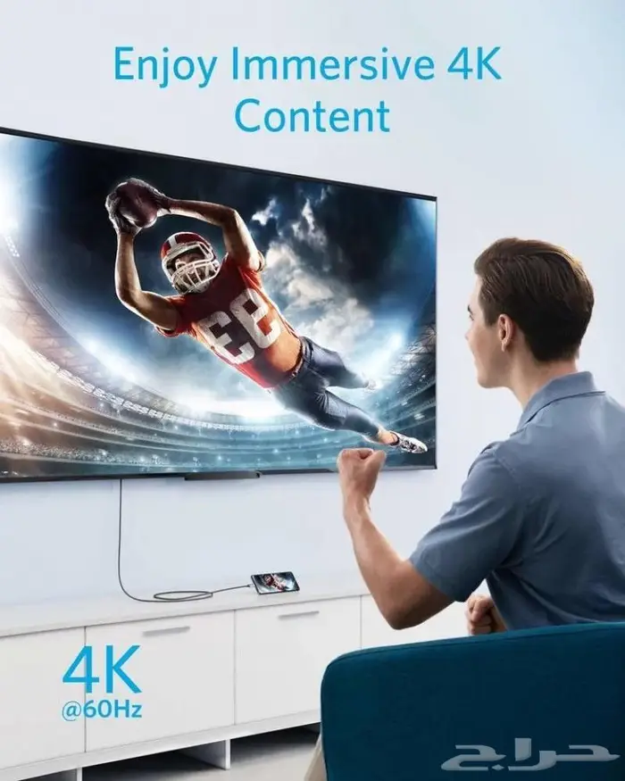 كابل أنكر USB C   HDMI 4K (60 Hz)   طول 1.8 م 4