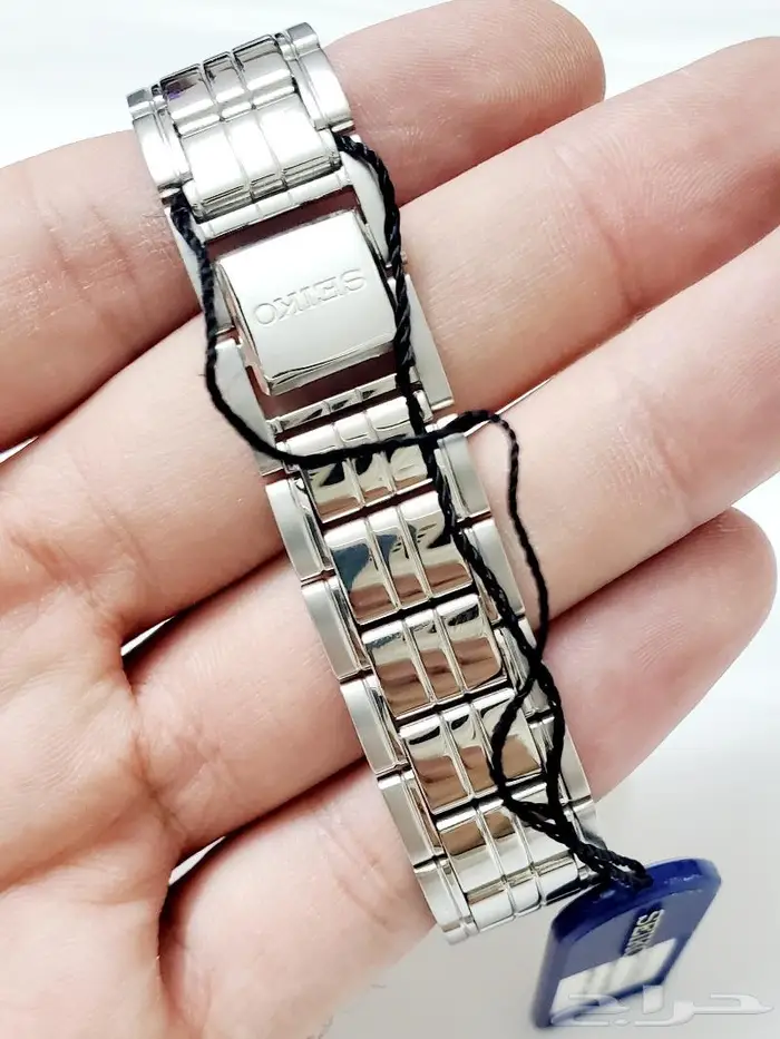 ساعة سيكو كوارتز اليابانية الاصلية لون فضي 4