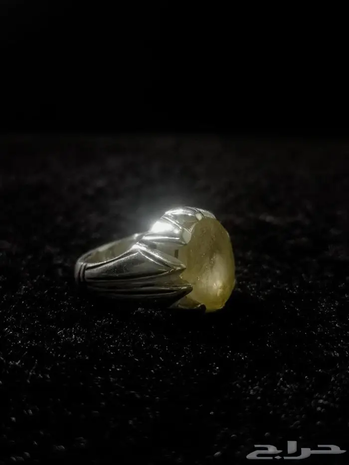 خاتم ياقوت اصفر 4