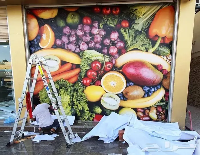 لوحات محلات حروف بارزة 8